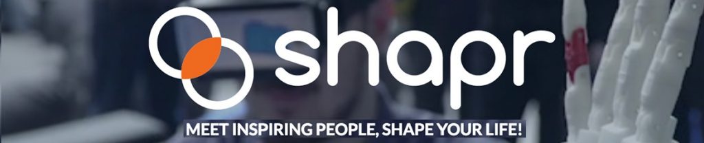 bandeau Shapr - Meetup Shapr, meet inspiring people, shape your life ! by Stephen - coworker in myCowork Montorgueil Paris 2