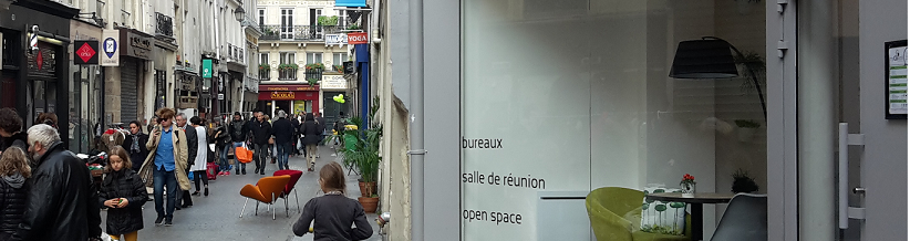 Brocante rue Greneta, notre espace myCowork Montorgueil a aussi son stand :)