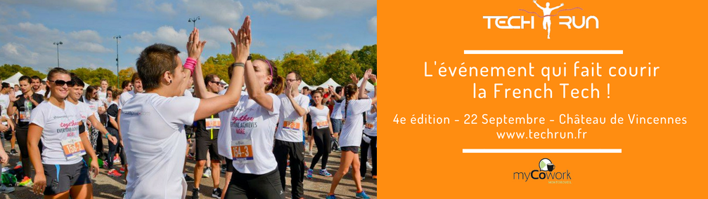 myCowork partenaire de la Tech Run