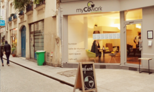 vitrine de myCowork Montorgueil