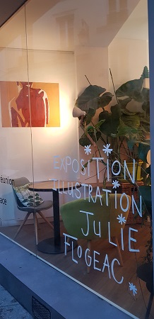 Apéro vernissage Julie Flogeac 1mois1expo - 1artiste1mois chez myCowork Montorgueil - espace de coworking 54 rue Greneta 75002 Paris