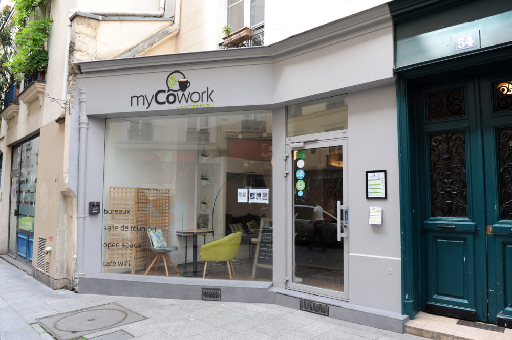 Vitrine myCowork Montorgueil Paris2 - espace de coworking Réaumur / Sentier