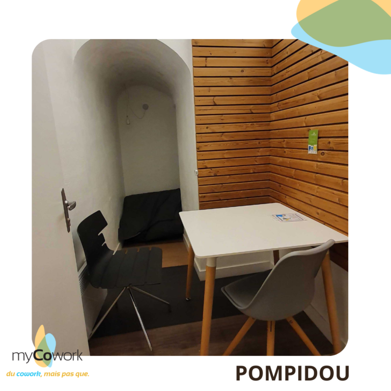 SALLE Pompidou - petite salle en sous-sol pour 1 à 2 personne - appel, skype - réservé à nos coworkers