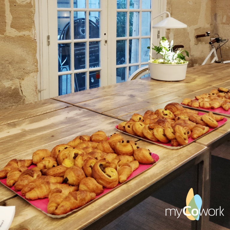 Privatisation espace Merri myCowork Beaubourg - option petit déjeuner