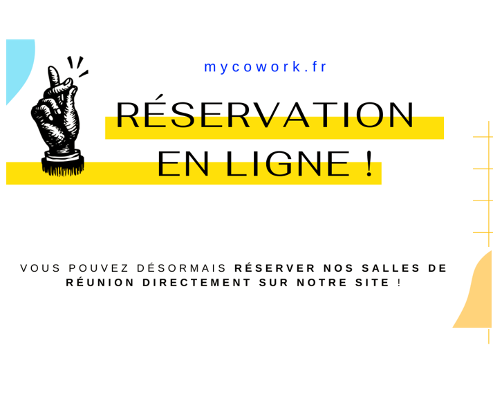 réservation en ligne mycowork salle et privatisation