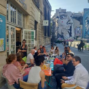 Apéritif en terrasse - myCowork Beaubourg espace de coworking Paris