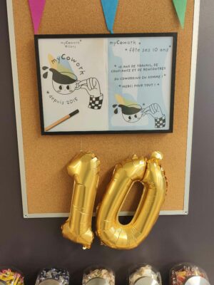 myCowork fête ses 10 ans bar à bonbon à Beaubourg et Montorgueil