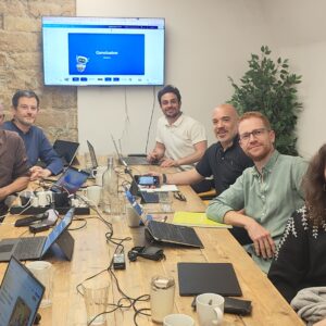 Formation France IA en salle Niki chez myCowork - Beaubourg le Marais, Paris, 10 à 12 personnes en format réunion.